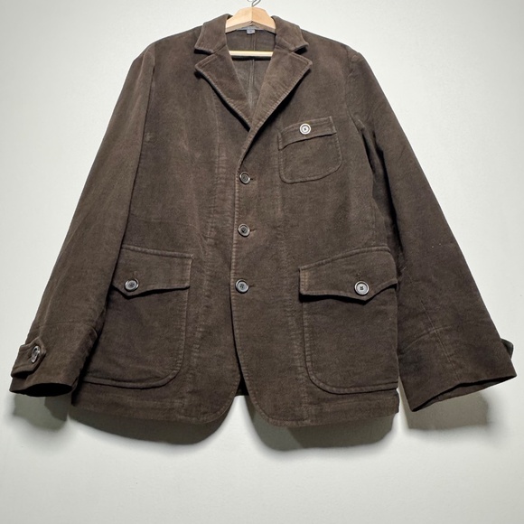 John Varvatos Chocolate Brown Velvet Sports Coat Sz 52 - Picture 2 of 13